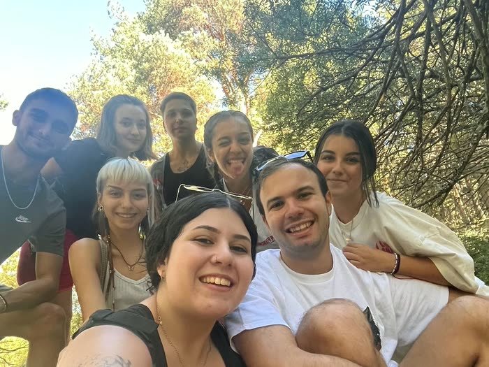 Un selfi del grupo al sol