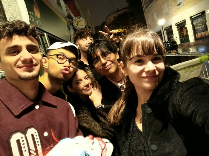 Un selfi de la noche de Halloween