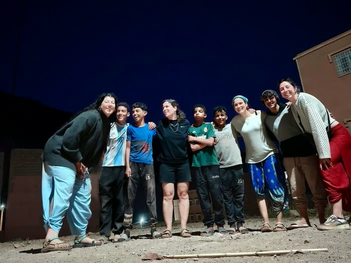 El grupo de noche, antes de salir